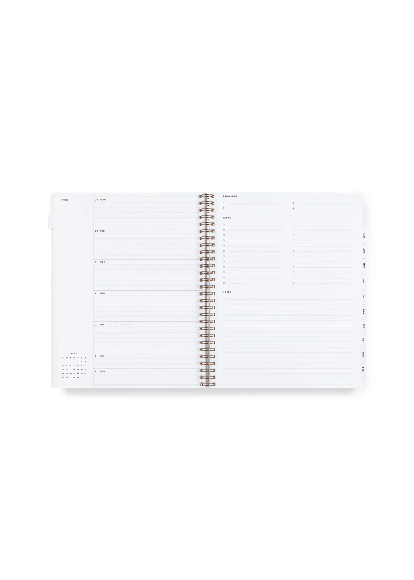 2024-2025 Appointed Year Task Planner - Natural Linen