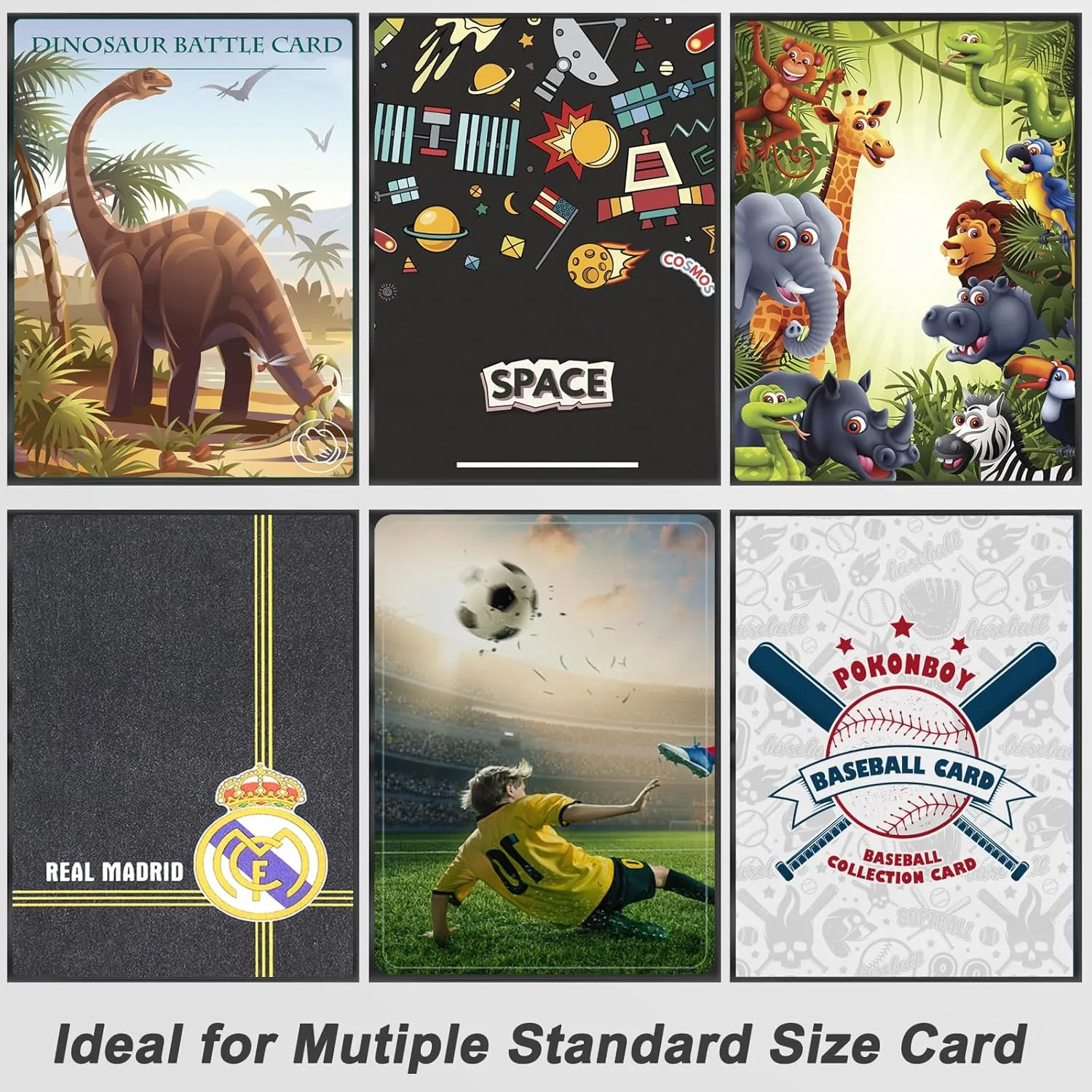 500 Pcs Black Card Sleeves Toploaders for Trading Card, Soft Penny Card Sleeves Card Protectors Plastic Card Holders Fit for MTG, Baseball Card, Sports Cards, Game Card Standard Cards