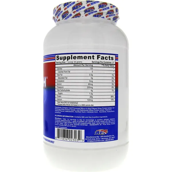 APS Isomorph 28 Pure Whey Isolate 2lbs