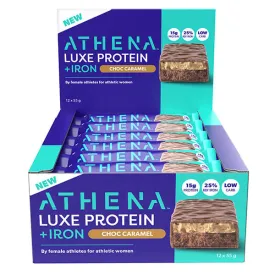 Athena Luxe Protein   Iron Bars 55g x12