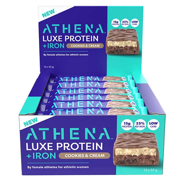 Athena Luxe Protein   Iron Bars 55g x12