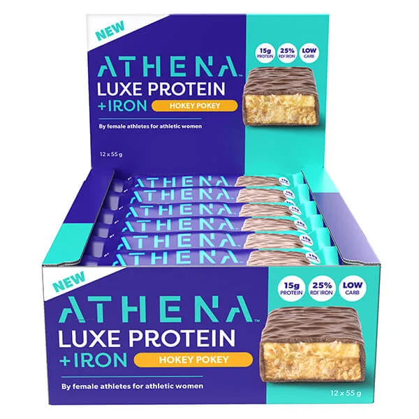 Athena Luxe Protein   Iron Bars 55g x12