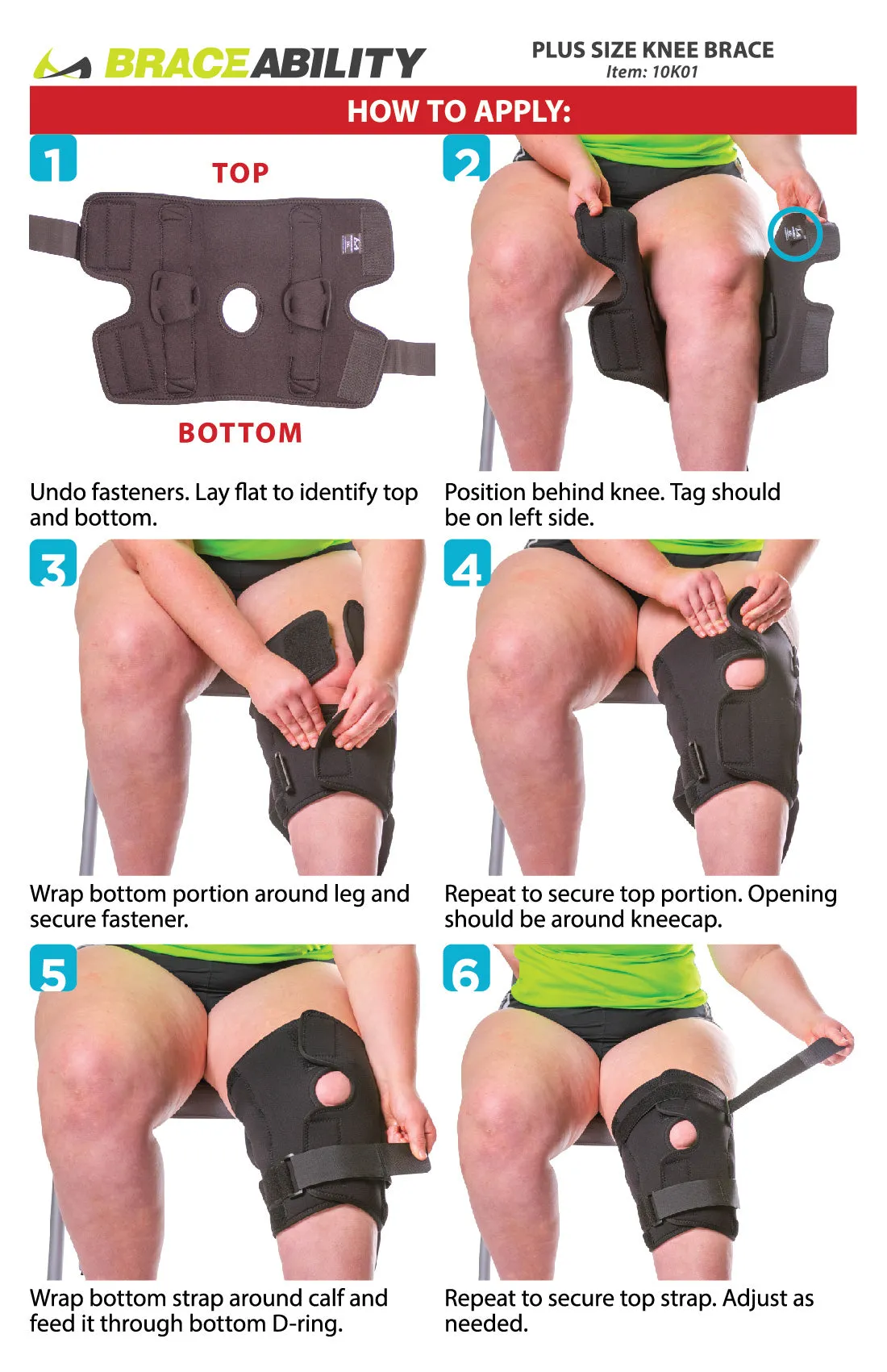Bariatric Plus Size Hinged Knee Brace | Wraparound Meniscus & Joint Support with Stability Straps