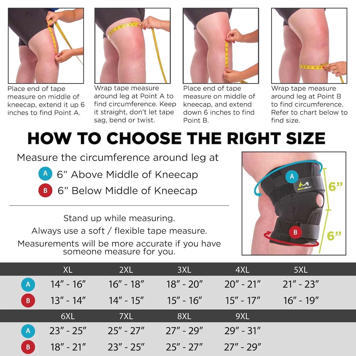 Bariatric Plus Size Hinged Knee Brace | Wraparound Meniscus & Joint Support with Stability Straps