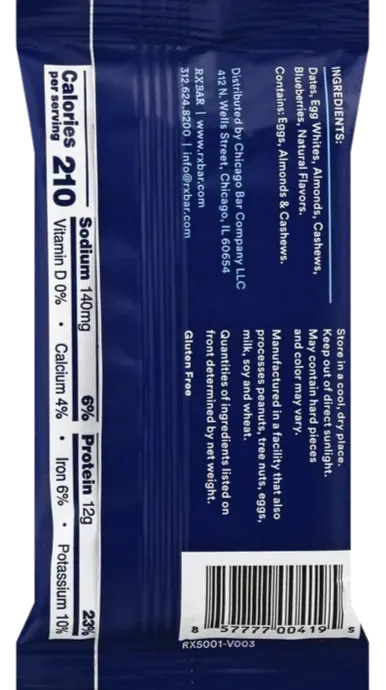 Blueberry Protein Bar (12 CT)