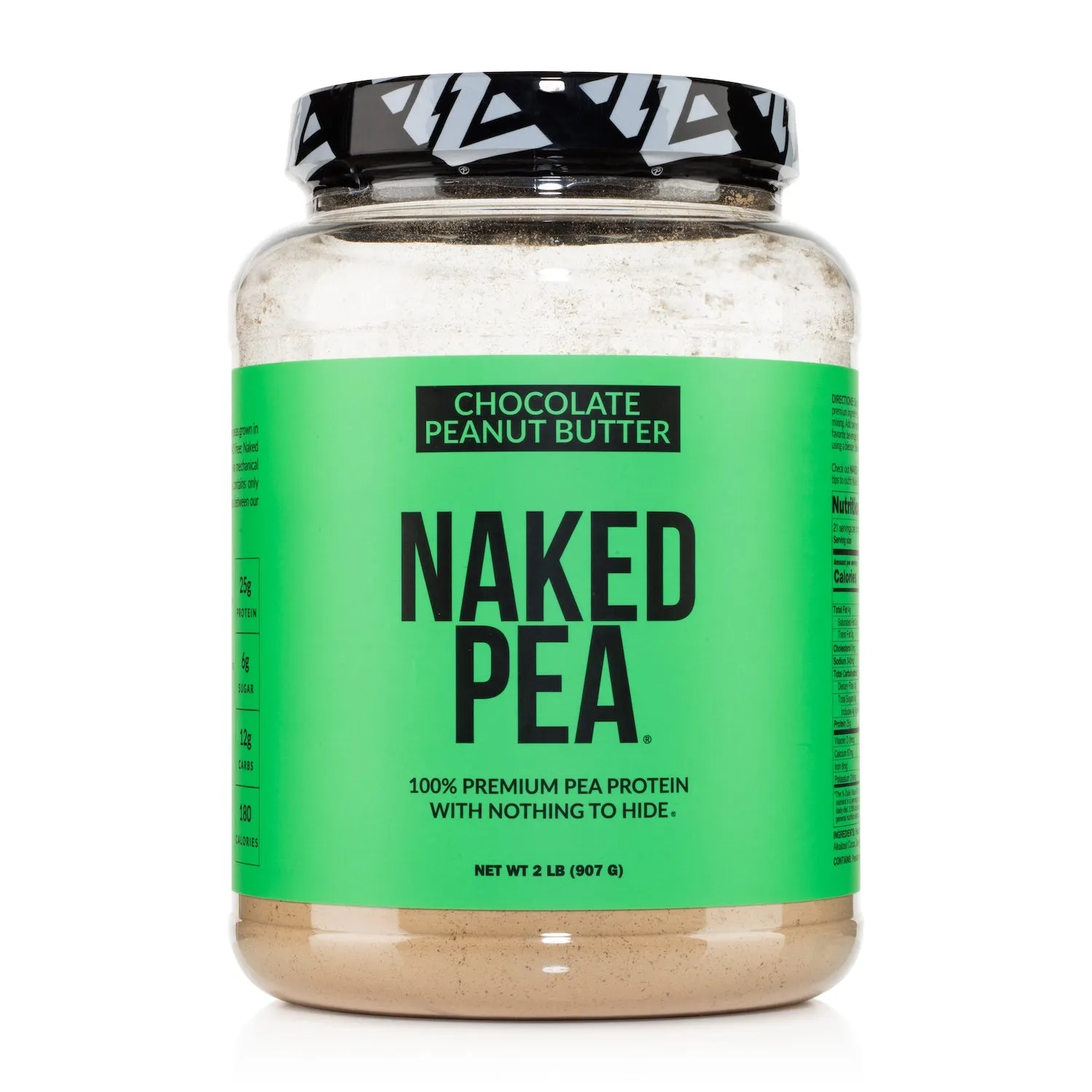 Chocolate Peanut Butter Pea Protein Powder | Naked Pea - 2LB