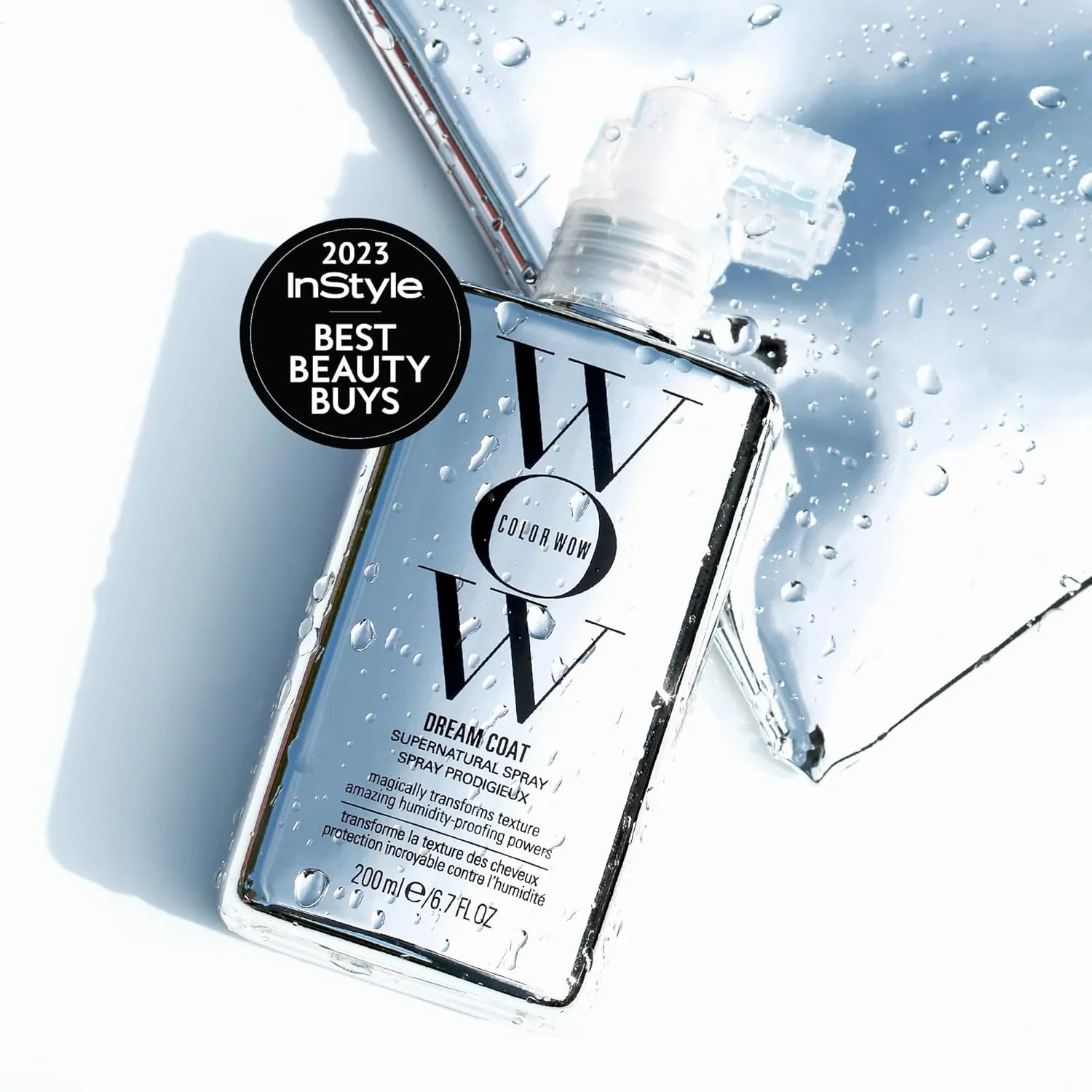 COLOR WOW Dream Coat Supernatural Spray  Keep Your Hair Frizz-Free and Shiny No Matter the Weather with Award-Winning Anti-Humidity Treatment