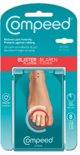 Compeed Blister Plasters on Toes 8 Pack