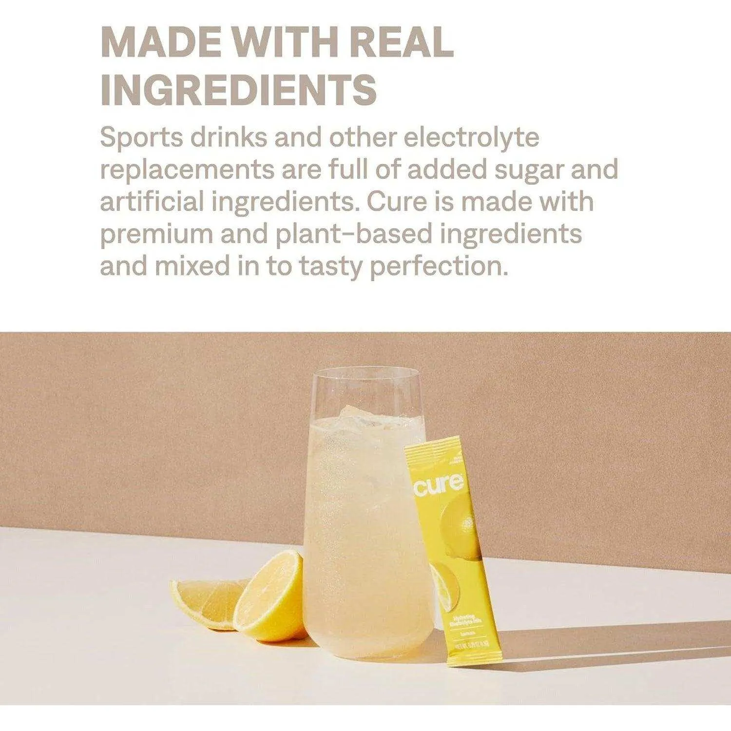 Cure Hydrating Electrolyte Drink Mix - Lemonade