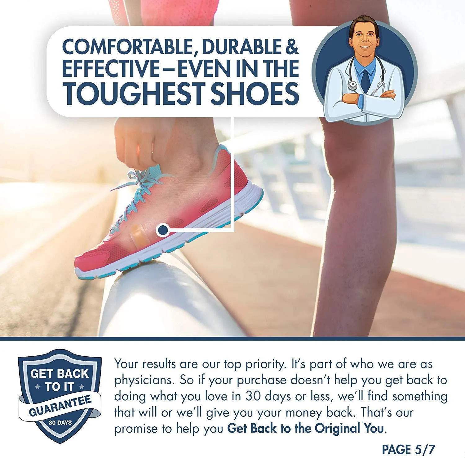 Dr. Frederick's Original Better Blister Bandages - 10 ct Spot Pack -- for Rapid Blister Prevention & Recovery