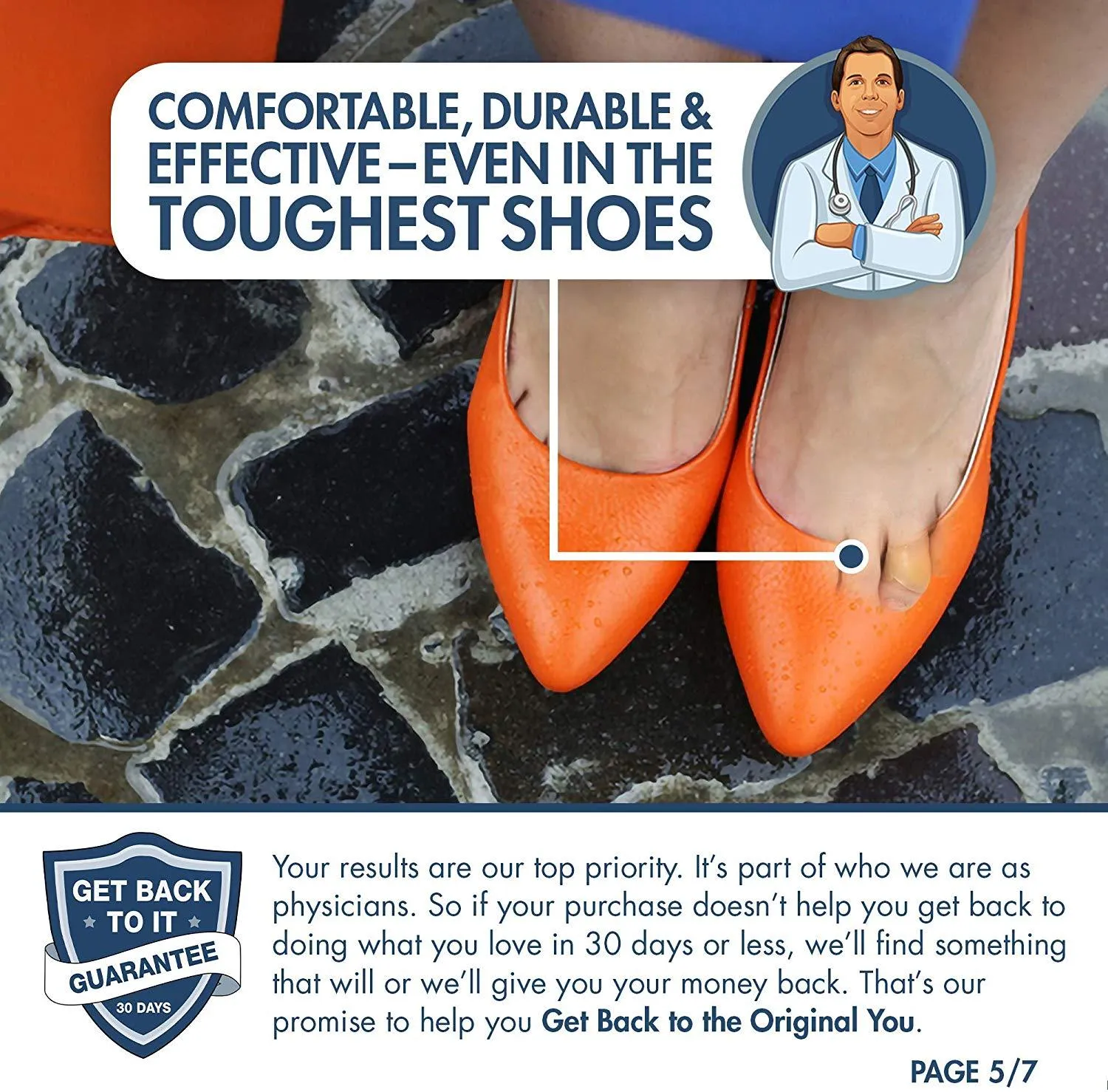 Dr. Frederick's Original Better Blister Bandages - 10 ct Toe Pack  -- for Rapid Blister Prevention & Recovery