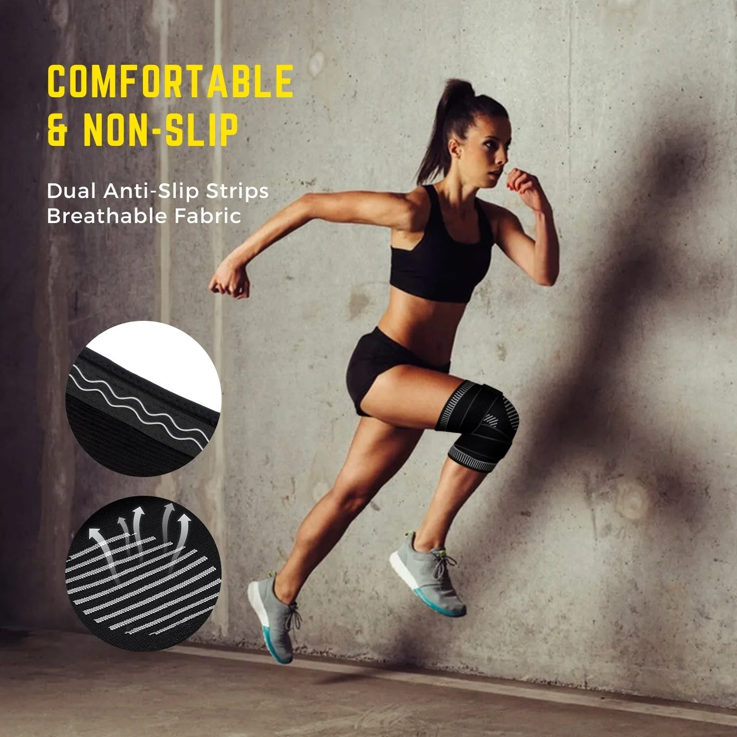 FMF Compression Knee Brace with Side Straps