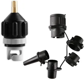 Inflatable Boat SUP Pump Adaptor and Kite/Boston Valve Standard Conventional Air Pump Air Valve Adapter Spoke Plate Attachment(Multi)