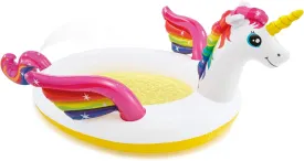 Intex Mystic Unicorn Spray Pool Inflatable Pool, White