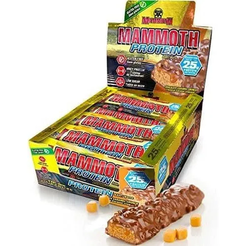 Mammoth Protein Bar, 25G Protein, Low Sugar, Low Carb, Gluten Free