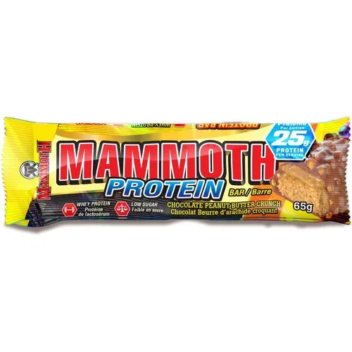 Mammoth Protein Bar, 25G Protein, Low Sugar, Low Carb, Gluten Free