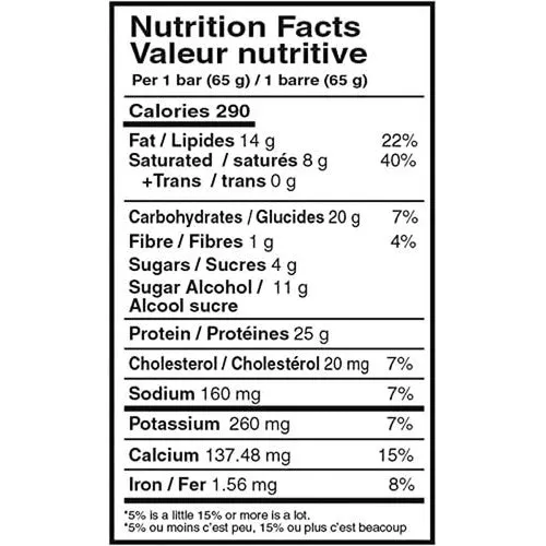 Mammoth Protein Bar, 25G Protein, Low Sugar, Low Carb, Gluten Free
