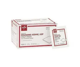 Medline Povidone-Iodine PVP Medium Prep Pads