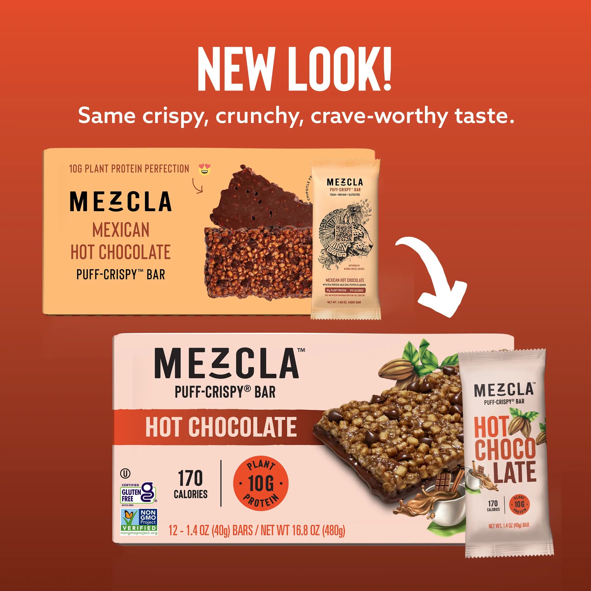 Mezcla Hot Chocolate Bars - 12 bars x 1.4 oz case