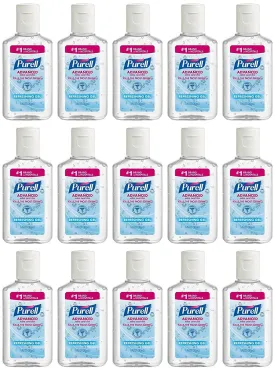 Purell Advanced Hand Sanitizer Refreshing Gel, 1 Fl Oz (15-Pack)