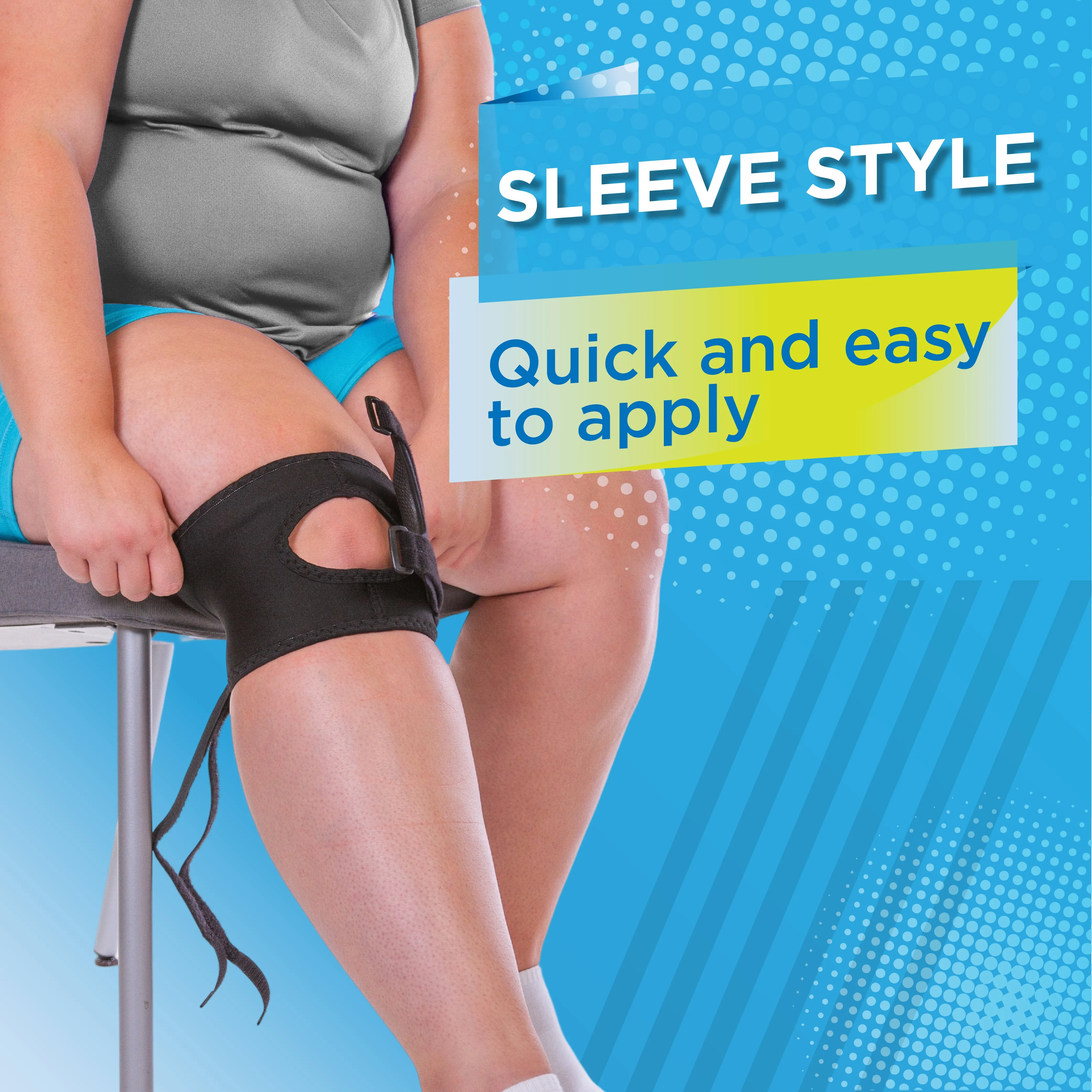 Short & Lightweight Patella Tracking Brace for Runner's Kneecap Pain, Dislocation & Subluxation