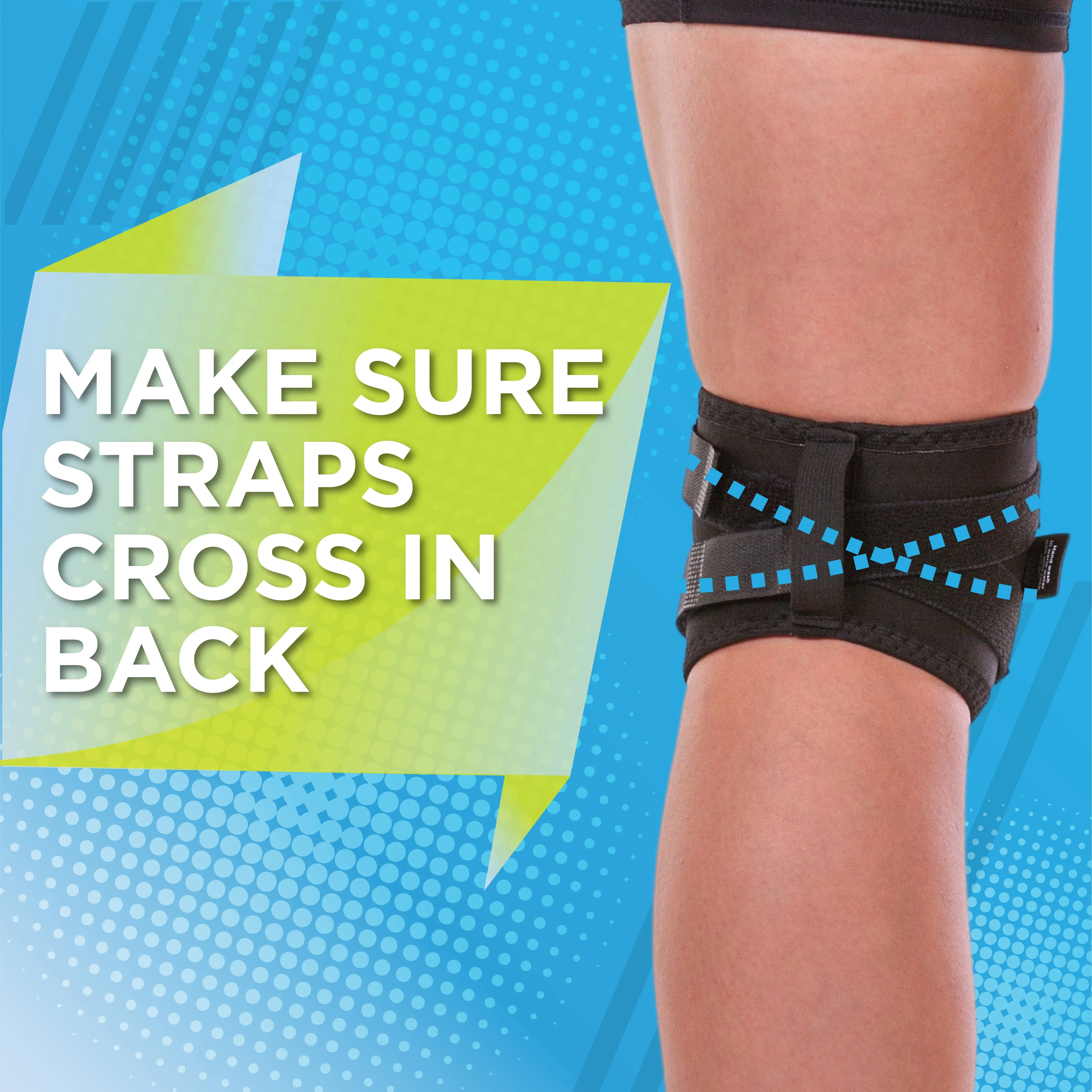 Short & Lightweight Patella Tracking Brace for Runner's Kneecap Pain, Dislocation & Subluxation