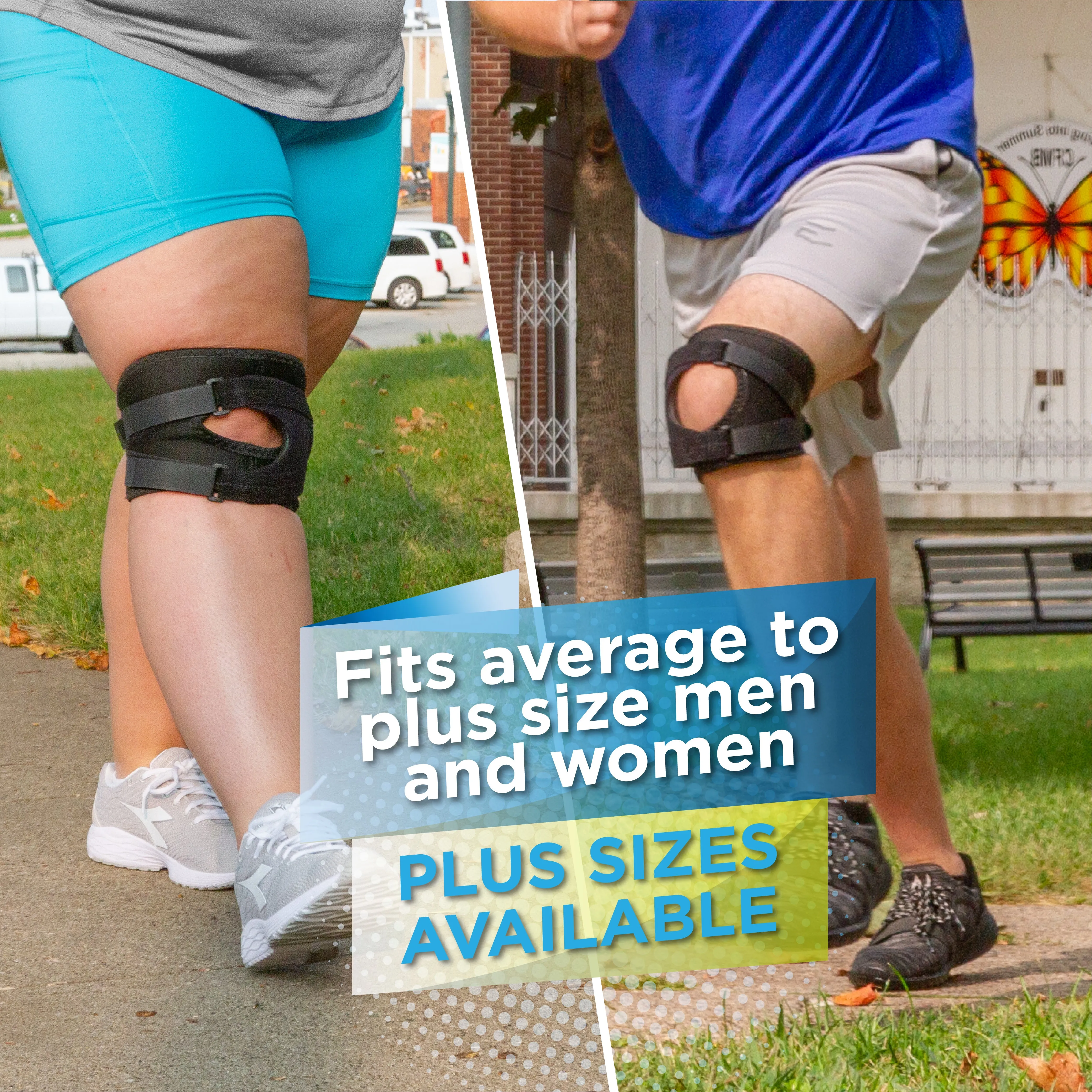 Short & Lightweight Patella Tracking Brace for Runner's Kneecap Pain, Dislocation & Subluxation