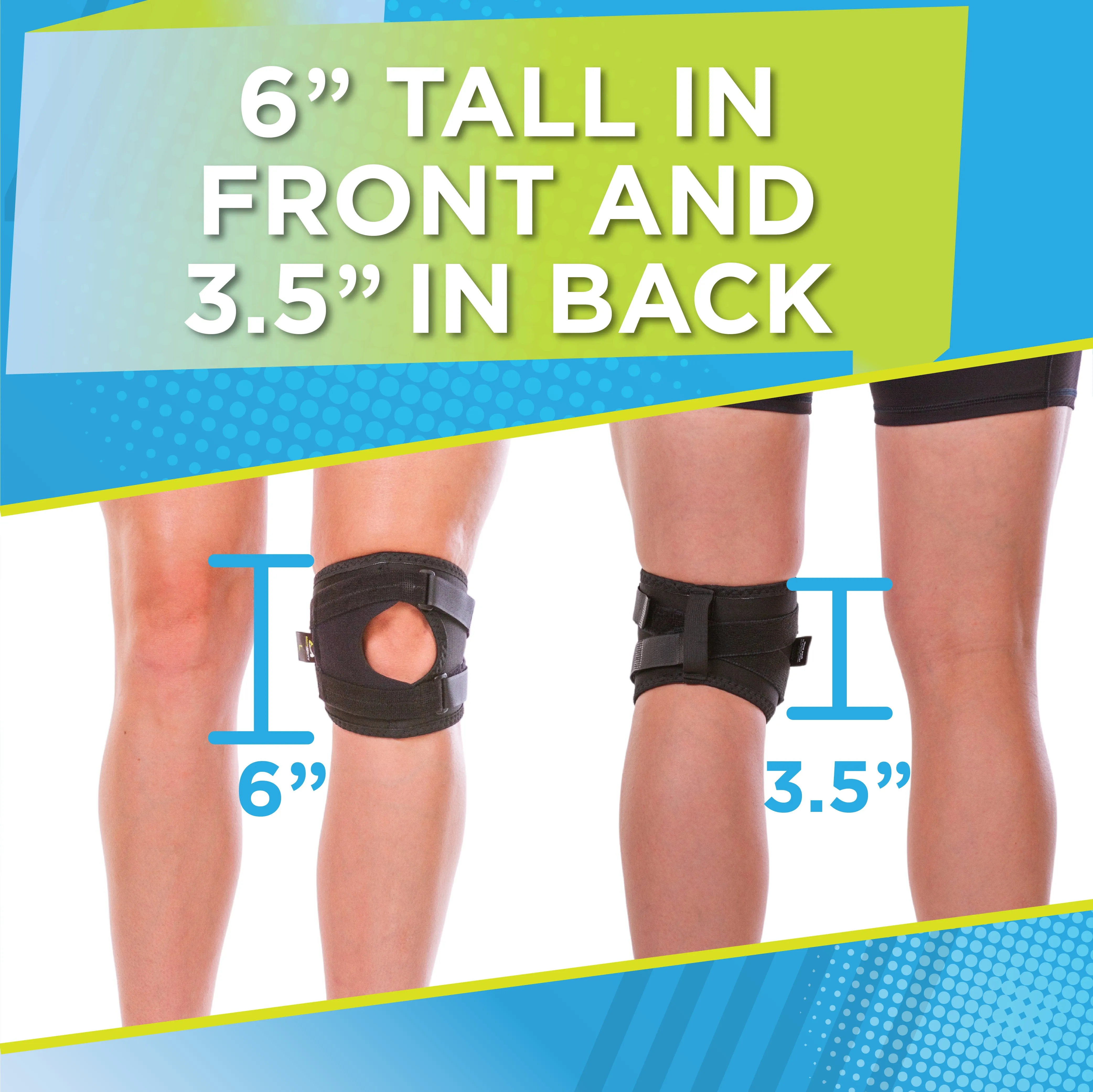 Short & Lightweight Patella Tracking Brace for Runner's Kneecap Pain, Dislocation & Subluxation