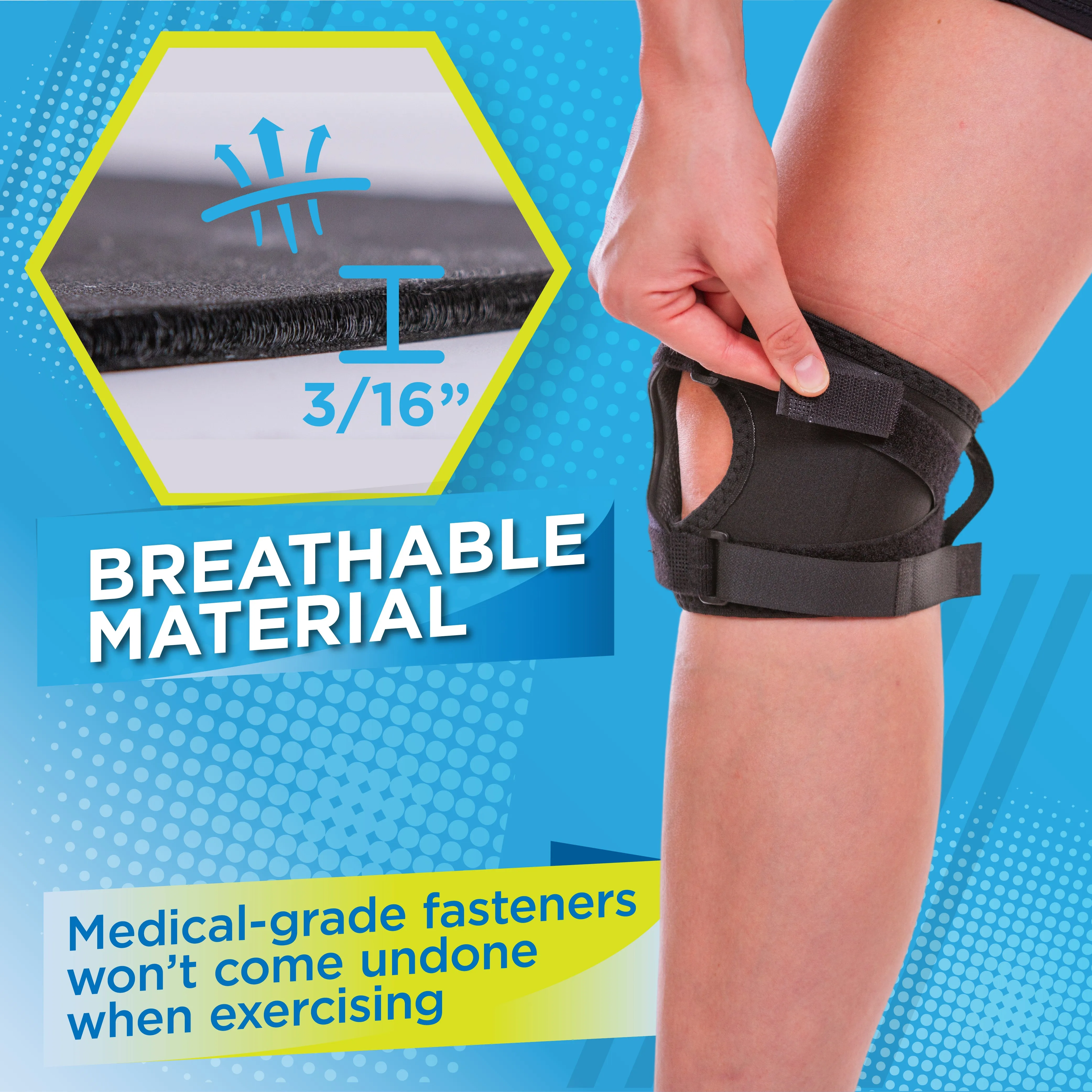 Short & Lightweight Patella Tracking Brace for Runner's Kneecap Pain, Dislocation & Subluxation
