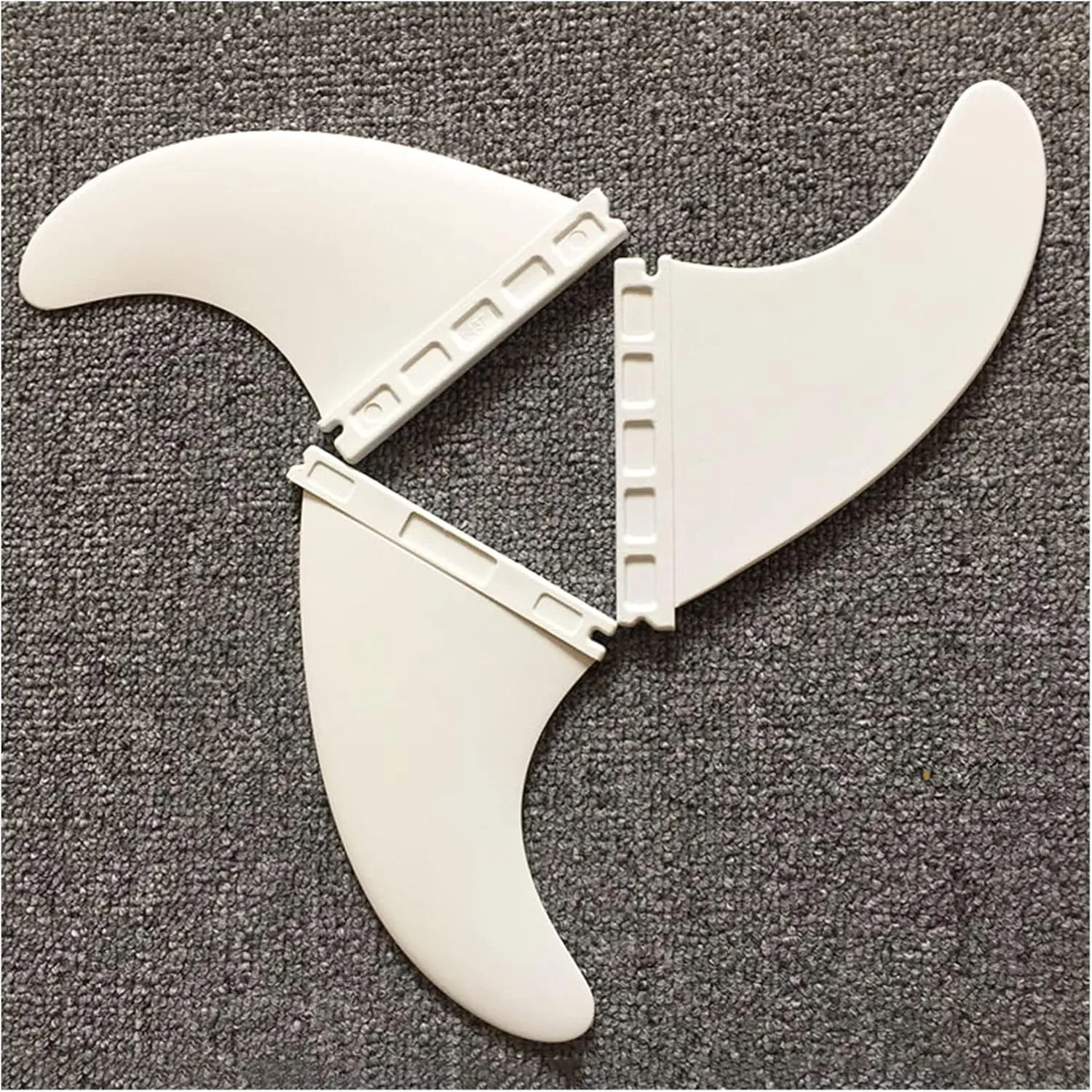 Surfboard Tail Thruster 3 Colors Surf Fins 3Pcs/Set Plastic Nylon Fiberglass Inflatable Paddle Board Surfboards Fins Surfing Accessories for Surfboard Modification (Color : 437 White)