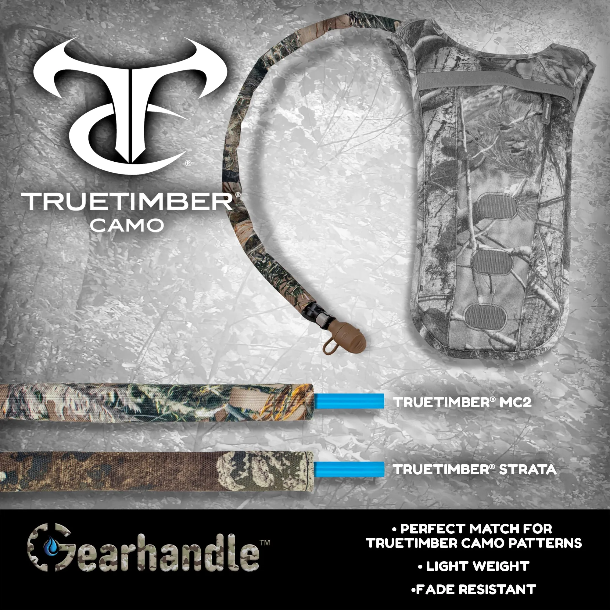 True Timber MC2 Non Insulated Drink Tube Sleeve