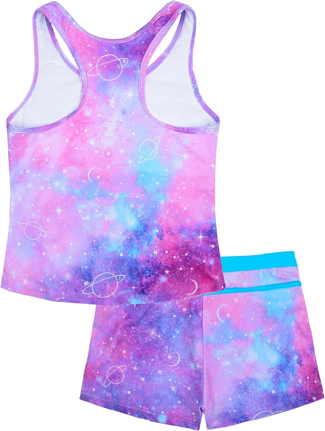 Uhnice Girls Swimsuit Two Piece Tankini Swimwear with Boyshort